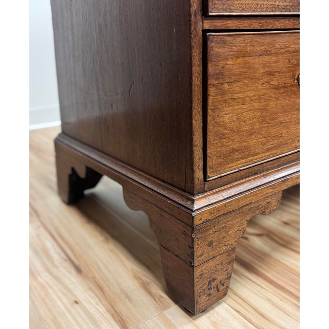 Antique English George III Mahogany Chest of Drawers For Sale - Image 11 of 17