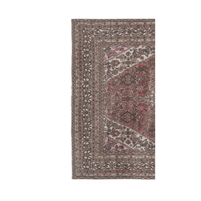 Tribal Anatolian Oushak Rug 6'11" X 10' For Sale - Image 4 of 12