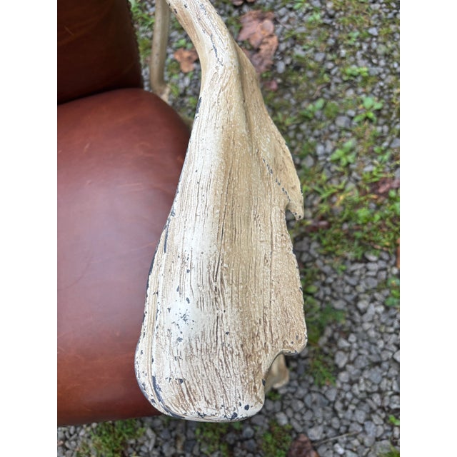 Arthur Court Faux Antler Arm Chair For Sale - Image 9 of 12