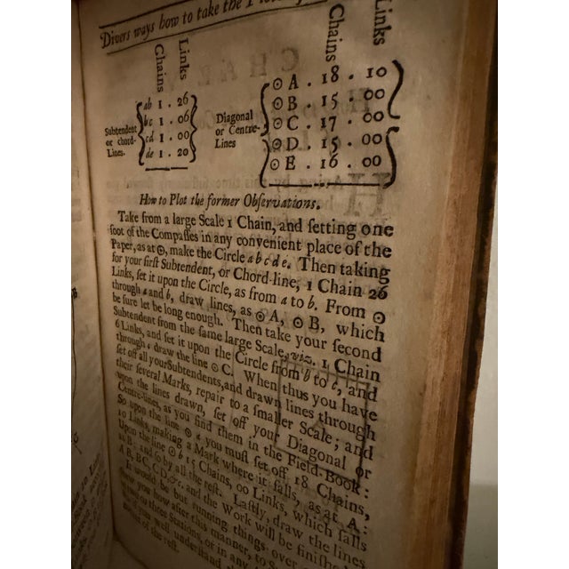 Paper 1715 Very Rare Antique Second Edition of John Love’s “Geodaesia: The Art of Surveying and Measuring” For Sale - Image 7 of 9