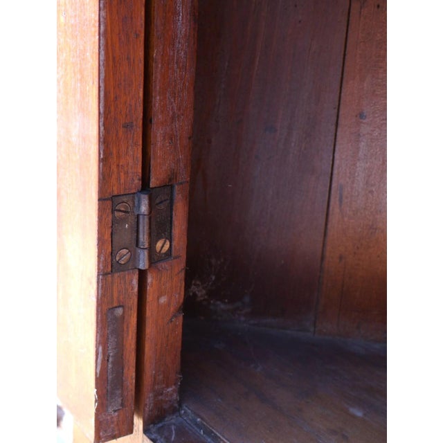 19th Century American Country Corner Cupboard in Cherry, Circa 1835 For Sale - Image 12 of 17