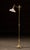 Art Nouveau Antique Brass Bridge Arm Floor Lamp For Sale - Image 3 of 11