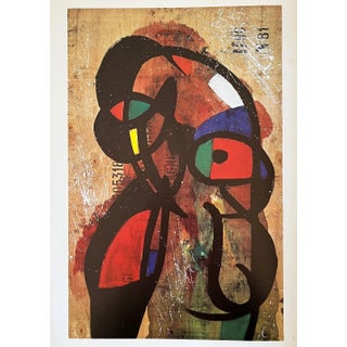 Joan Miro Derriere Le Miroir Dm42231 Personnage 1978 For Sale