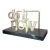 Vintage Do It Now Marble and Brass Mail Paper Holder Desk Accessory For Sale