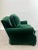 Hollywood Regency Style Custom Overstuffed Emerald Velvet Armchair For Sale - Image 4 of 17