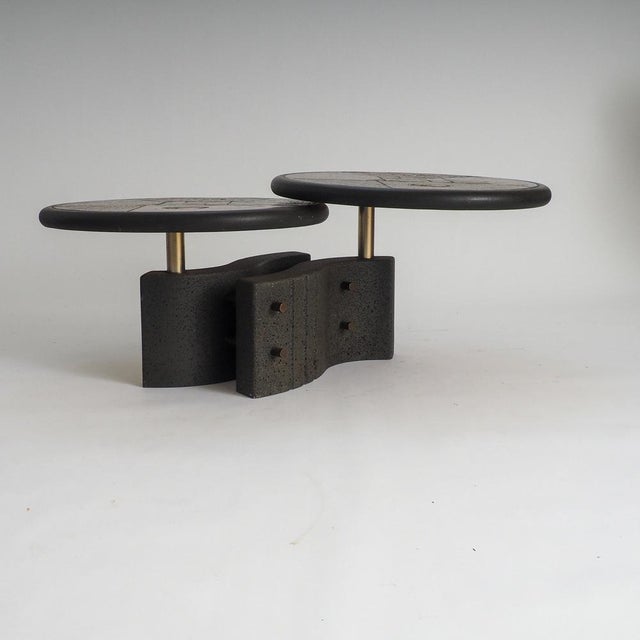 1980s Two-Tier Modular Brutalist Coffee Table by Paul Kingma, 1980s For Sale - Image 5 of 18