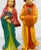 Ceramic Vintage Chinese Immortal Figural Man & Women Pottery Sculptures - a Pair For Sale - Image 7 of 10