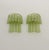 Mid-Century Modern Green Murano Glass Tube Wall Sconces, 1990s, Set of 2 For Sale - Image 3 of 14