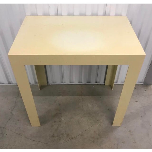 Plastic Vintage Mid Twentieth Century Molded Plastic One Piece Parsons Hall Table in the Style of Syroco or Kartell For Sale - Image 7 of 7