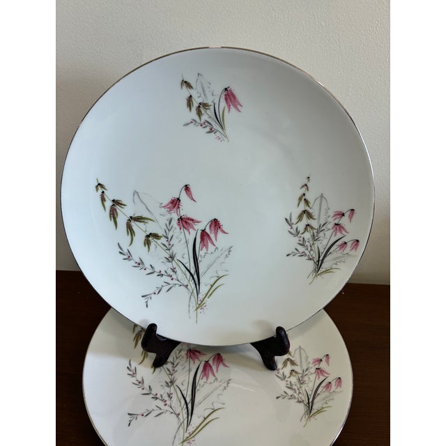 Elegant vintage Royal Duchess Mountain Bell dinner plate in fine china from Bavaria, Germany. This mid-century piece...