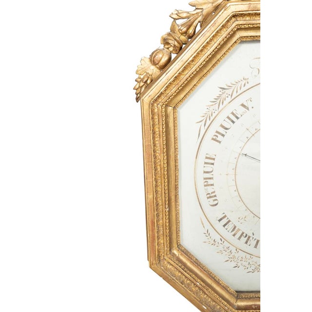 Wood Charles X Giltwood Barometer For Sale - Image 7 of 11