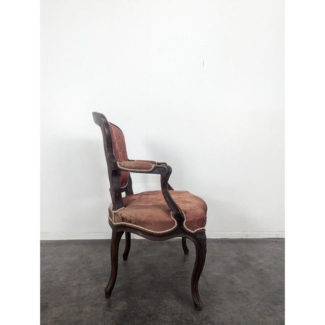 Louis XV Oak Armchairs, Set of 2 For Sale - Image 3 of 5