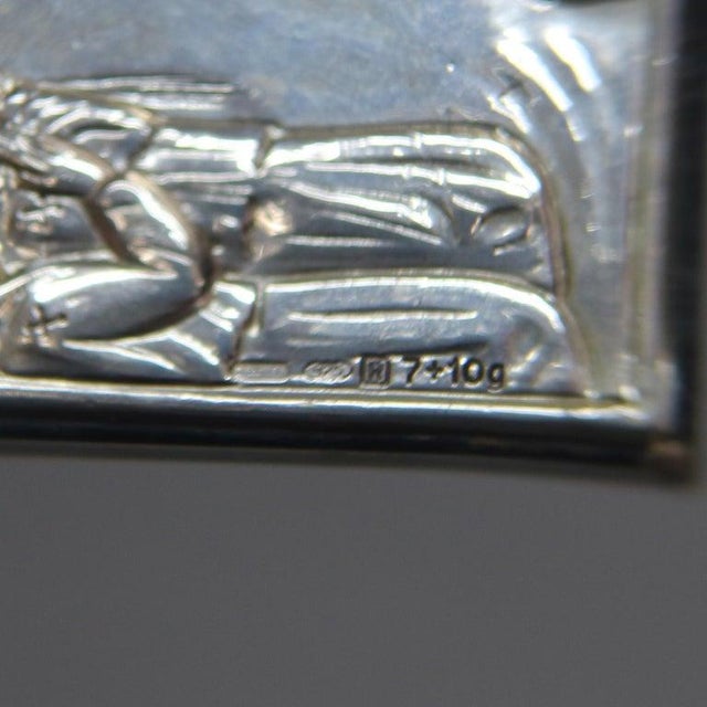 Paint Silver Icon Painting With Hall Marks 20thC For Sale - Image 7 of 9