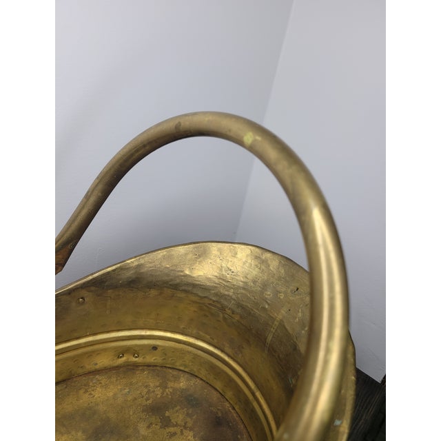 Late 20th Century Ornate Footed Brass Scuttle Cachepot For Sale - Image 12 of 12