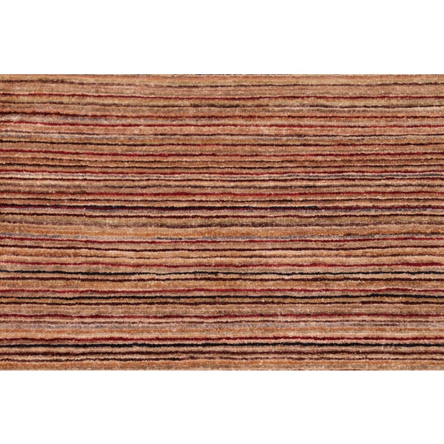 1990s Shabby Chic Gabbeh Tan/Beige Wool Rug - 6'1'' X 8'9'' For Sale - Image 5 of 10