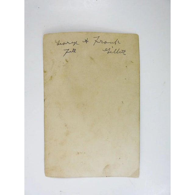 Vintage 1920's studio photograph of 2 men, George and Frank in knickers and crazy socks. Unframed, 4" x 6", corner crease.