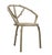 Renaissance Matthew Izzo Home Faux Bois Three Legged Iron Chair For Sale - Image 3 of 5