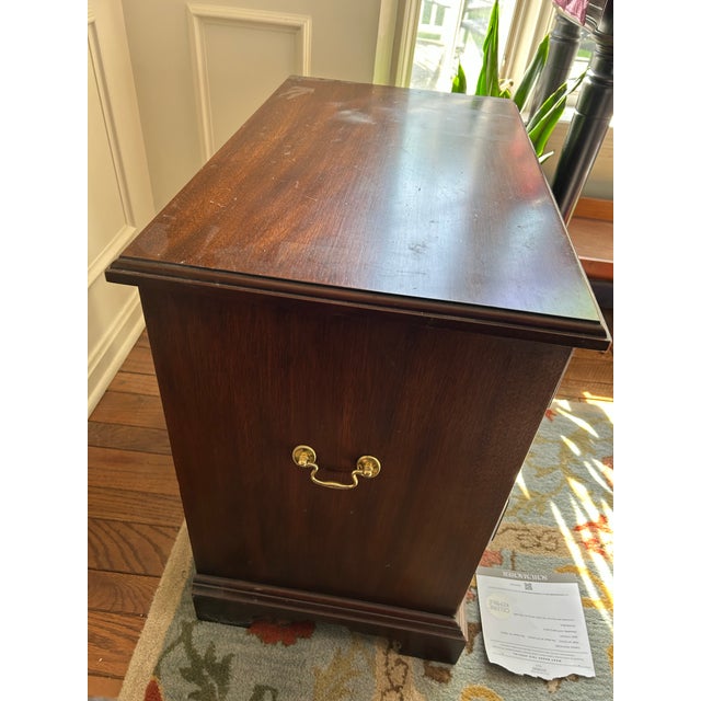Henkel Harris Compact, Vintage Chest of Drawers by Henkel Harris, Virginia Galleries in 18th Century Chippendale Style. 1970’s. For Sale - Image 4 of 8