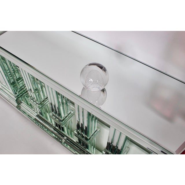 Mirrored Baluster Console from Maison Roméo, 1980s For Sale - Image 12 of 16