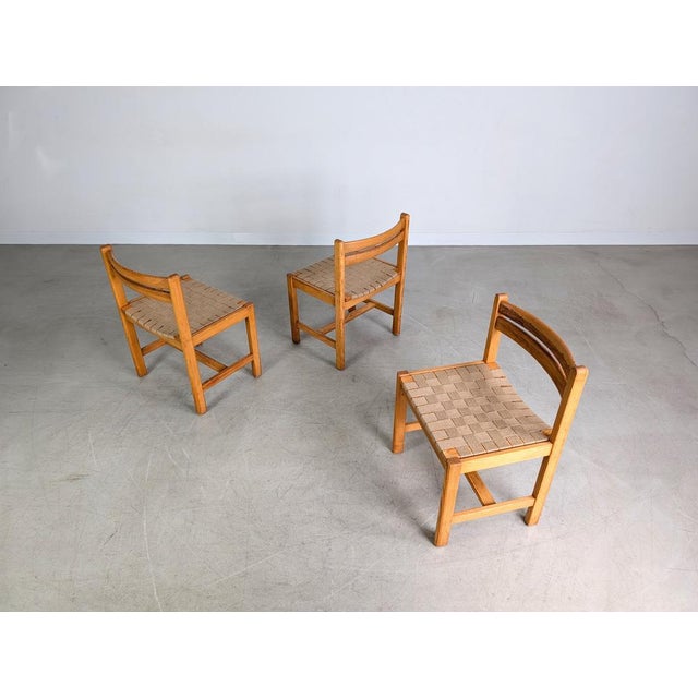 Wood Asserbo Chairs by Borge Morgensen, Set of 3 For Sale - Image 7 of 10