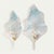 Mid-Century Modern 1980s Large Blue Murano Style Glass Leaf Sconces - a Pair For Sale - Image 3 of 10
