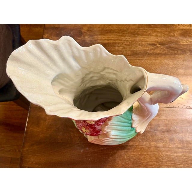Mid 19th Century Majolica Swan Vase For Sale - Image 4 of 12