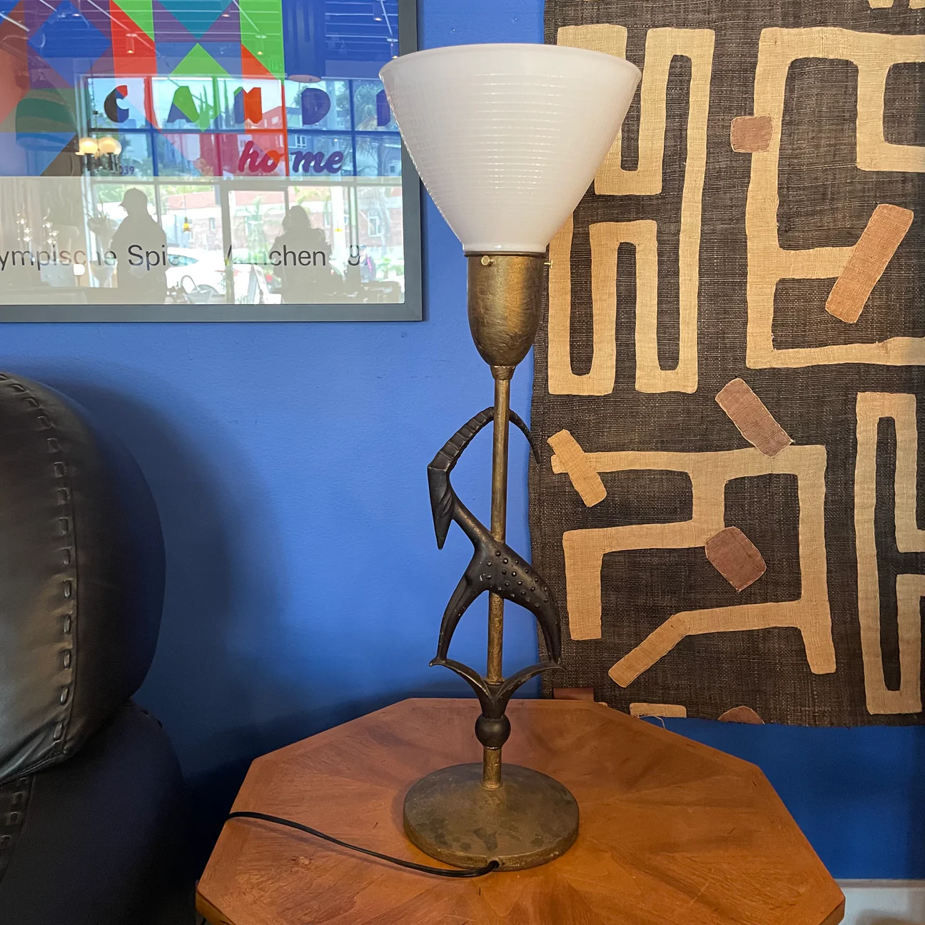 1950's Vintage Brass Goat Lamp by Rembrandt | Chairish