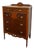 Vintage 5-Drawer Tallboy Dresser – Vintage Chest of Drawers With Dovetail Joinery and Casters. For Sale