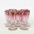 Gilded Metal Liquor Service with Flower Vase, Late 19th Century, Set of 18 For Sale - Image 3 of 11