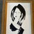 Contemporary original abstract female portrait painting. Measures approximately 7x12 or 9.5x13.5 framed. Check out my shop...