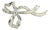 1990s Tiffany & Co Estate Ribbon Brooch Pin Sterling Silver For Sale