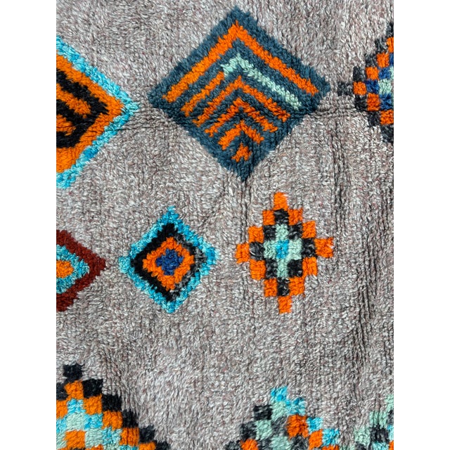 Colorful Wool Berber Rug For Sale - Image 6 of 10