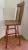 Mid 20th Century Vintage Industrial Stool Oak Wood and Red Steel For Sale - Image 5 of 12
