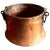 Late Victorian Hand-Hammered Copper Cauldron Pot For Sale