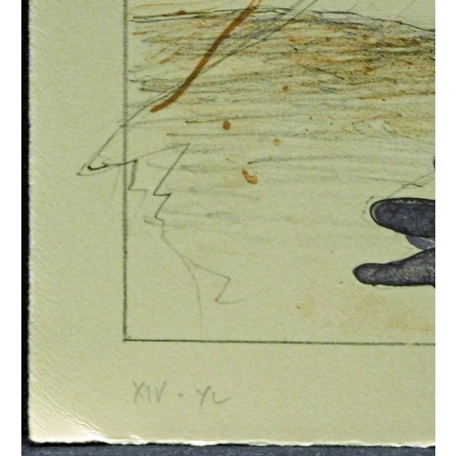 Impressionist Larry Fodor "Changing Eagle"1984 Original Color Hand Signed Make an Offer For Sale - Image 3 of 7