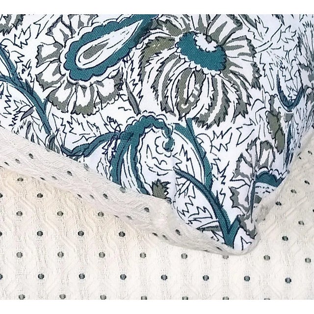 Off-white Botanical Reversible Accent Pillows - a Pair For Sale - Image 8 of 12