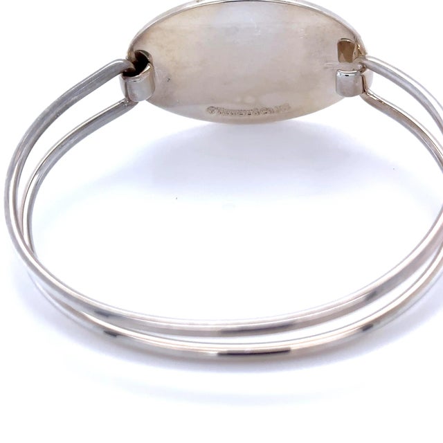 Tiffany and Co. Tiffany & Co. Sterling Silver Vintage Oval Id Bracelet 31.67g For Sale - Image 4 of 6
