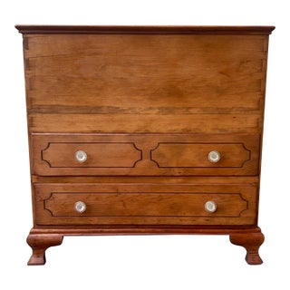 19th Century Cherry Dovetailed Blanket Chest For Sale