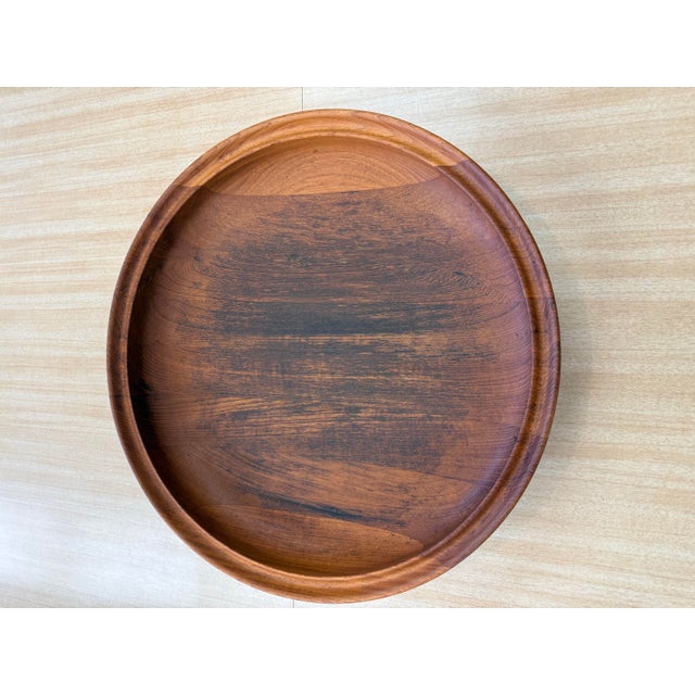 Mid-Century Modern Large 1960’s Henning Koppel Teak Bowl for Georg Jensen For Sale - Image 3 of 10