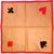 Vintage Hermès Paris Brown Felt Playing Card Game Poker Square Table Cover For Sale - Image 13 of 13