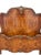 Antique French Louis XV Style Flame Mahogany Twin Bed Frame With Gilt Carved Accents For Sale In Charlotte - Image 6 of 7