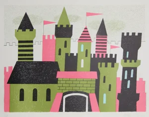 Arthur Seiden Lithograph - Castle