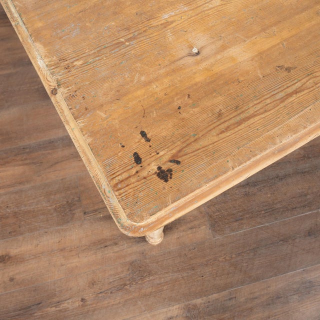 Mid 19th Century Original Painted Pine Drop Leaf Side Table, Sweden Circa 1840 For Sale - Image 5 of 16