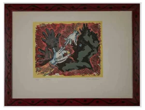 Mino Maccari, The Pill, Lithograph, Mid-20th Century