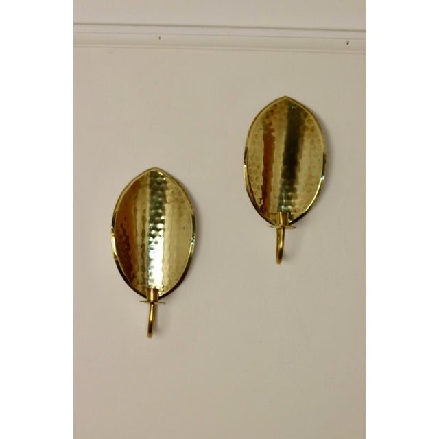 Mid-Century Modern Mid-Century Swedish Brass Sconces, Set of 2 For Sale - Image 3 of 7