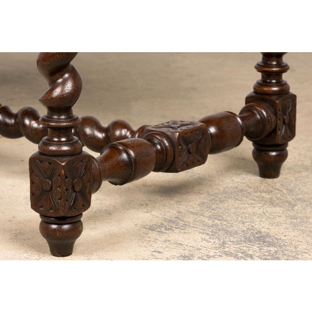 Late 19th Century French Henry II Carved Oak Writing Table For Sale - Image 11 of 18