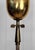 Vintage Art Deco Brass Greek Keyhole Chalice Torchiere Floor Lamp For Sale - Image 6 of 11