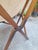 Folding Armchair Tripolina Model in Wood, Iron and Fabric for Citterio, 1970s For Sale - Image 6 of 7