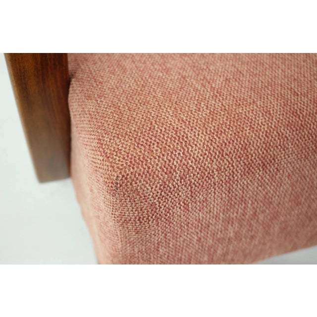 Brown Beech Armchair by Jaroslav Smidek for Ton, Czechoslovakia, 1960s For Sale - Image 8 of 9