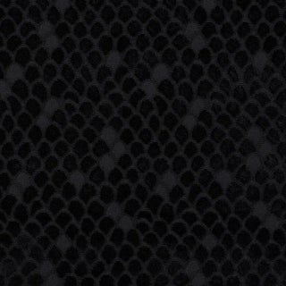 Schumacher Esther Velvet Fabric in Onyx For Sale